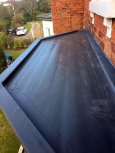 Modern flat roofing installation