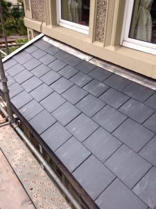 High-quality slate roofing work